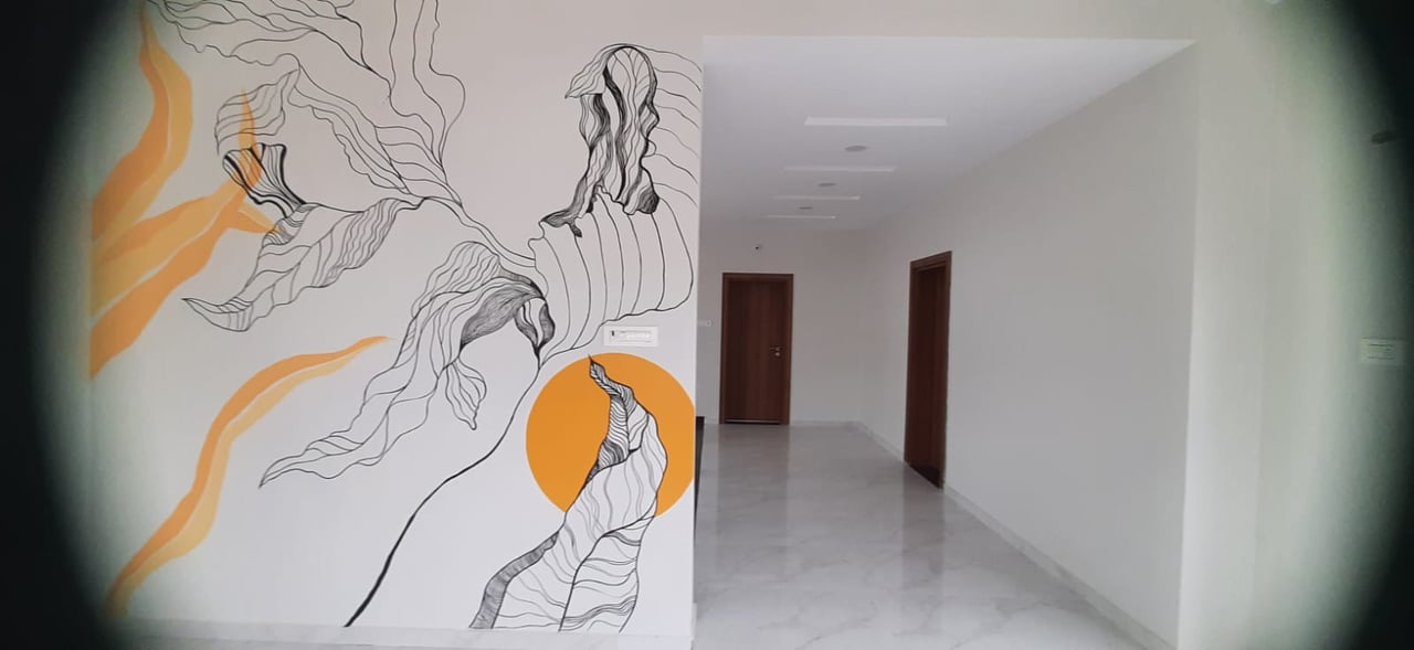Wall art at Subishi Bliss villa, Mokila.