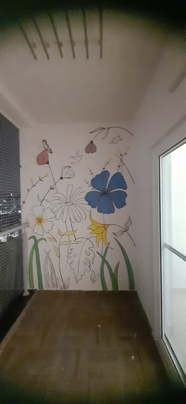 Wall art at Subishi Bliss villa, Mokila.